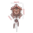 thumbnail image 4 of Retro Wall Clock, Wooden Cuckoo Clock for Indoor Brown, 4 of 11