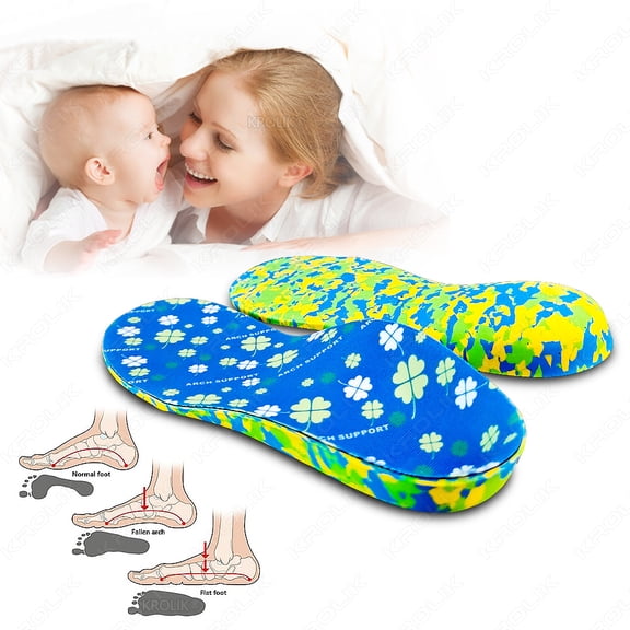 1 Pair Plantar Fasciitis Orthopedic Children Sport Men Women Arch Support Flat foot Insoles Plantillas Insert Feet Pad
