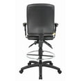 thumbnail image 4 of Nicer Furniture Multi-Function Leather Drafting Chair with Adjustable T-arms, 4 of 4