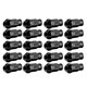 thumbnail image 1 of Tornillos Para Neumáticos De Automóvil, 20 Piezas, Tuercas De Bloqueo De Ruedas De Aluminio Con Orejetas De Carreras Seguras Para Automóviles, Tornillos Para Neumáticos M12X1.5(Negro), 1 of 5