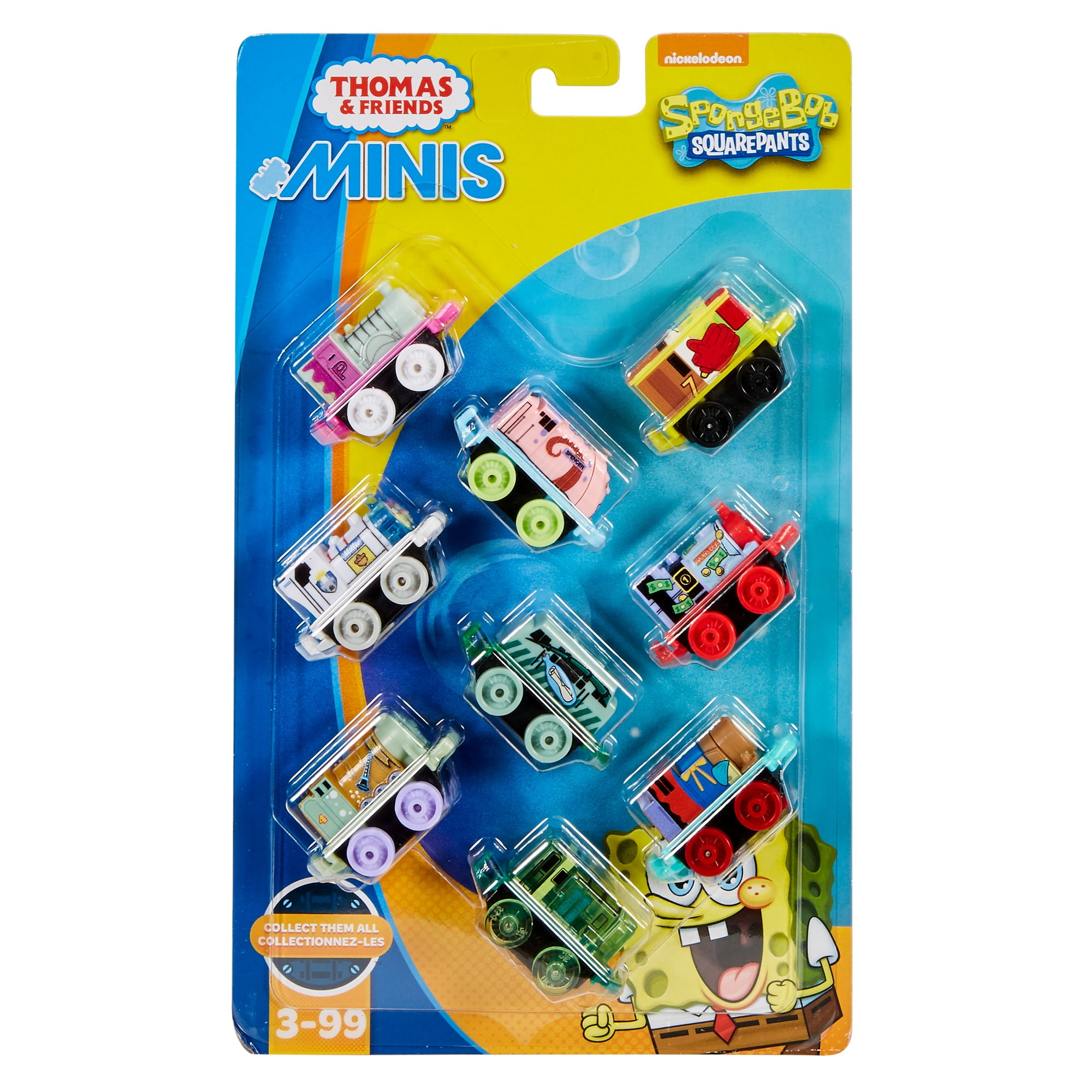 thomas minis spongebob 9 pack
