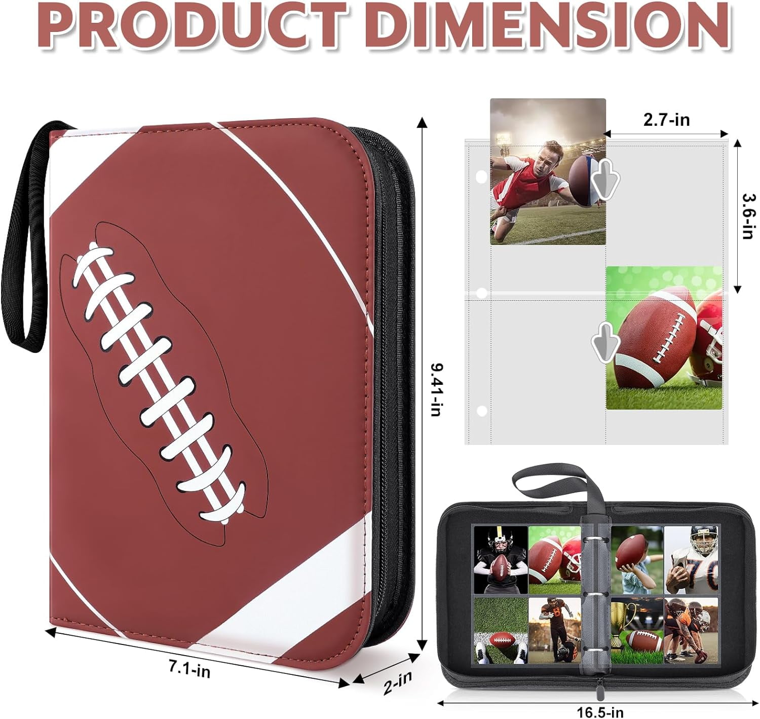 400 Card Sports Binder 4 Pocket Football Trading Guadeloupe | Ubuy 400 Card Sports Binder 4 Pocket Football Trading Guadeloupe | Ubuy