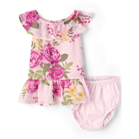 

The Children s Place Baby Girl Short Sleeve Floral Dress Sizes Newborn-18 Months
