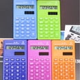 thumbnail image 3 of Candy Color 8 Digits Pocket Mini Electronic Calculator for Students School Office Supply-Dark Blue, 3 of 4