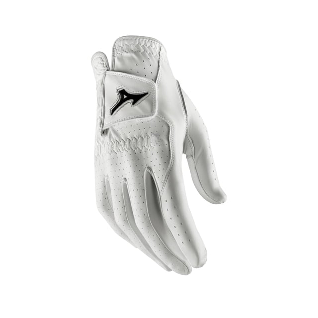 Guante de golf Mizuno Pro Leather para hombre mano derecha blanco/negro