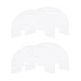 thumbnail image 1 of Uxcell 2pair Heel Plates Sole Protector Size 10-11 Non Slip Pad Replacement for Sneakers, White, 1 of 6