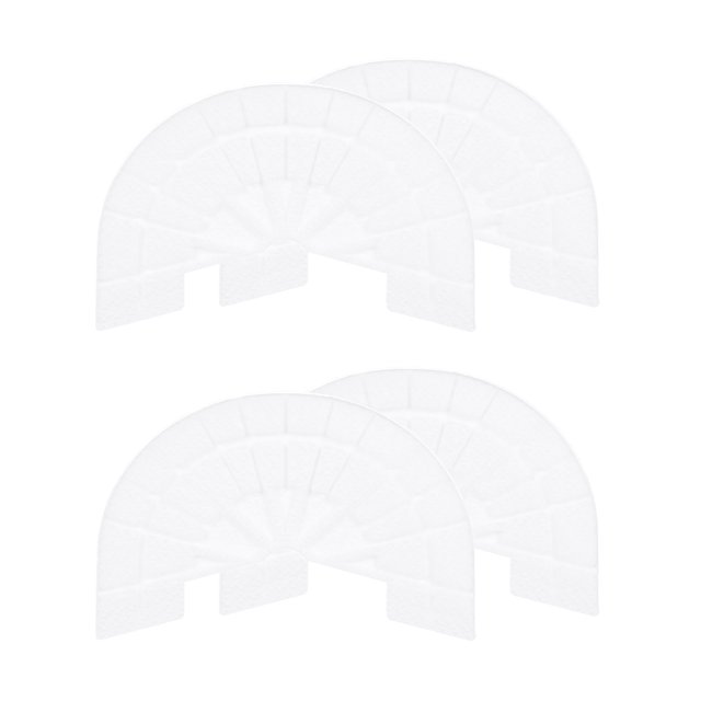 Uxcell 2pair Heel Plates Sole Protector Size 10-11 Non Slip Pad Replacement for Sneakers, White