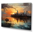 thumbnail image 2 of Designart "Modern City Skyline I" Sky Wall Art Living Room, 2 of 7