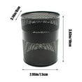 thumbnail image 3 of SLYNSHome Pen Holder Mesh Pencil Holder Metal Pen Holder Cup Pencil Cup Holder for Desk Office Pen Organizer - Black, 3 of 6