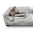 thumbnail image 3 of English Bulldog Soft Flannel Fleece Throw Blanket, Pure Breed Bulldog with Glasses and Books Hardworking Animal, Cozy Plush for Indoor and Outdoor Use, 70" x 90", Black Pale Brown White, by Ambesonne, 3 of 6