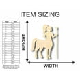 thumbnail image 2 of Unfinished Wood Centaur Shape - Mythical - Craft - up to 46" DIY 12" / 1/8", 2 of 3