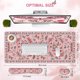 thumbnail image 2 of Alfombrilla de ratón iCasso XXL de 90 x 40 cm con reposamuñecas, color rosa, 2 of 8