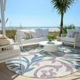 thumbnail image 6 of Addison Rugs Chantille Indoor/Outdoor Transitional Swirls White Washable Round Rug, 8' x 8', 6 of 6