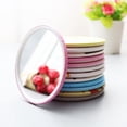 thumbnail image 2 of Cute Cartoon Mini Pocket Mirror, Portable Compact Round Makeup Mirror, Travel Friendly Cosmetic Accessory, Random Animal Design, Single Piece, 2 of 8