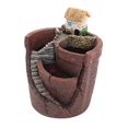 thumbnail image 1 of koolsoo Creative Landscape Decor Flowers Pot Resin Pots Figurines Resin Flower Pot for A, 1 of 5