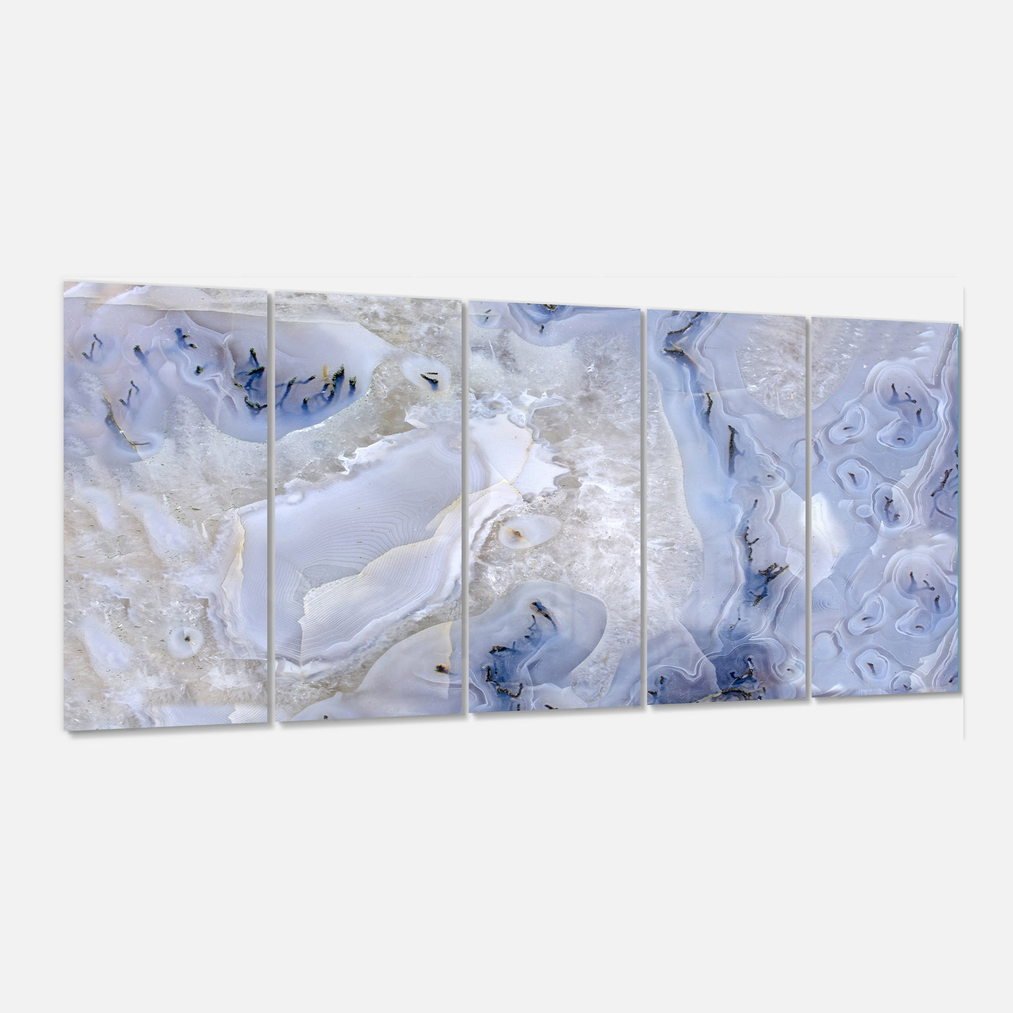 Agate Stone Background 28 in x 60 in Painting Art Prints, by Designart