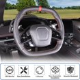 thumbnail image 4 of TINKI Steering Wheel Button Frame Cover Fit for Chevrolet Corvette C8 Stingray 2020-2023, ABS Car Steering Wheel Panel Protection Frame Molding Sticker Trim, 4 of 12