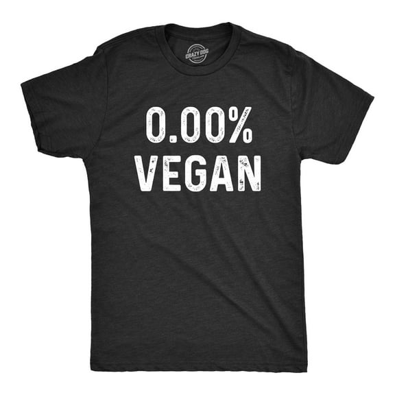 Mens 0% Vegan T Shirt Funny Cooking Meat Eater Tee Graphic Tees