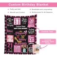 thumbnail image 3 of 50th Birthday Gifts for Women Personalized Happy Birthday Blanket for Women 1974 Birthday Gifts for Her Ladies Female Mom Daughter Wife Sister Grandma Best Friends Ideas Birthday Decorations Throw, 3 of 5