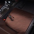 thumbnail image 4 of Kenally Cojín de asiento con calefacción plegable Cojín de silla de calefacción elástica 3 configuraciones de temperatura Luz universal Auto Hips Ventana automotriz Color café Kenally VI022582-01, 4 of 6