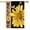 Black, variant on Sm:)e Wooden Welcome Watercolor Bee Sunflower Garden Flag for Summer Double Sided 12 x 18 Inch