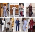 thumbnail image 5 of PRETTYGARDEN Women's Lounge Sets 2 Piece Outfits Half Zip Pullover Sweatshirts,Wide Leg Pants Matching Tracksuit Sets, 5 of 9