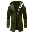 thumbnail image 1 of Birdeem Mens Solid Color Design Zipper Pocket with Velvet Long Sleeved Hooded Casual Jacket, 1 of 7
