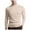 A02-Beige, variant on Men's Mock Turtleneck Sweater Long Sleeve Half Neck Pullover Thermal Casual Ribbed High Neck Pullover Sweater(White,M)