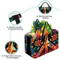 thumbnail image 3 of Peace symbol Reusable Foldable Picnic Basket Tote Bag Large Capacity Shopping Bags Beach Bag Oxford Cloth Wildlife Park Basket, 3 of 7
