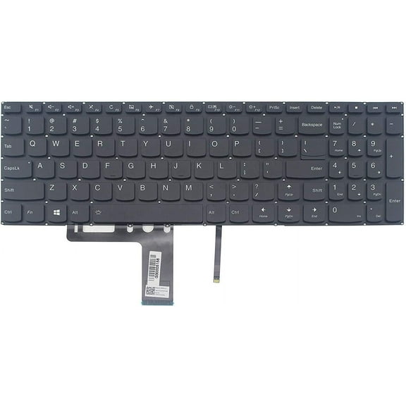New US Black Backlit English Laptop Keyboard (Without Frame) for Lenovo IdeaPad 510-15IKB 510-15ISK p/n:SN20K82099 LCM15J73USJ6862 PK131JD3B00 Light Backlight