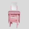 thumbnail image 4 of Impressions Vanity Slaystation Little Princess Vanity Set, Makeup Table with Mirror and Chair(Light Pink), 4 of 4