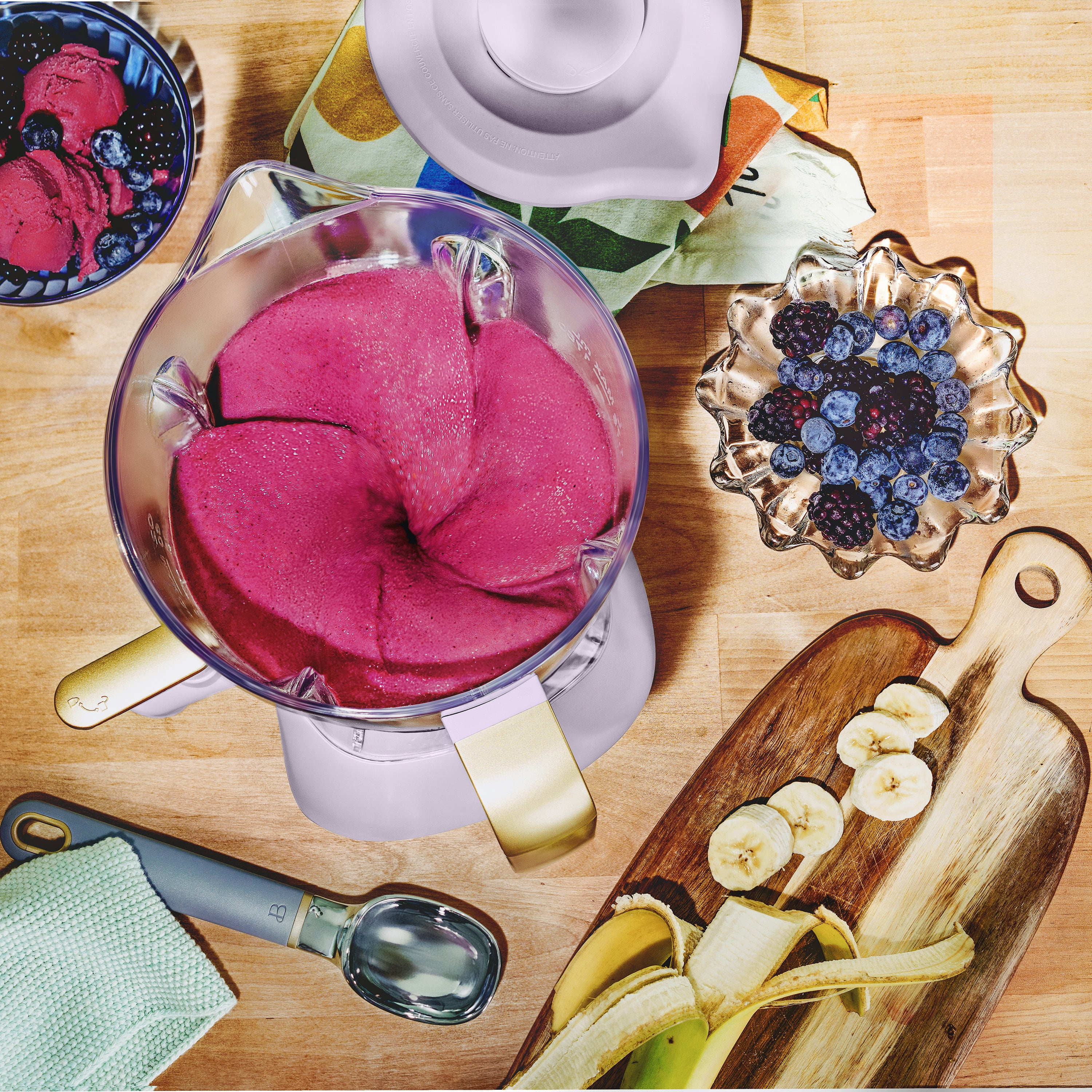 Beautiful Slush Crush 60 oz 4-Speed Frozen Drink Maker, Lavender by Drew Barrymore
