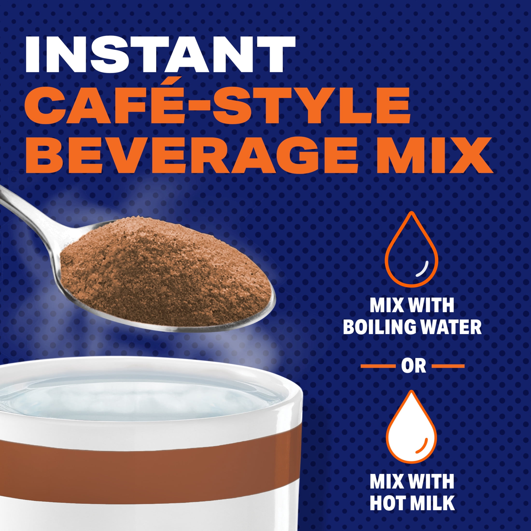 (3 pack) Maxwell House Instant Cafe-Style Beverage Mix, Easy to Prepare, 1 Canister, for Quick Morning Coffee or Afternoon Treat, Hazelnut Cafe, Kosher Dairy, 9 oz