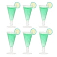 thumbnail image 4 of Miniature Cocktail Glasses, Elegant Compact Beautiful 1/12 Scale Simulation Life Scene Dollhouse Cocktail Glasses  For Toy For Dollhouse Decorations Green, 4 of 8
