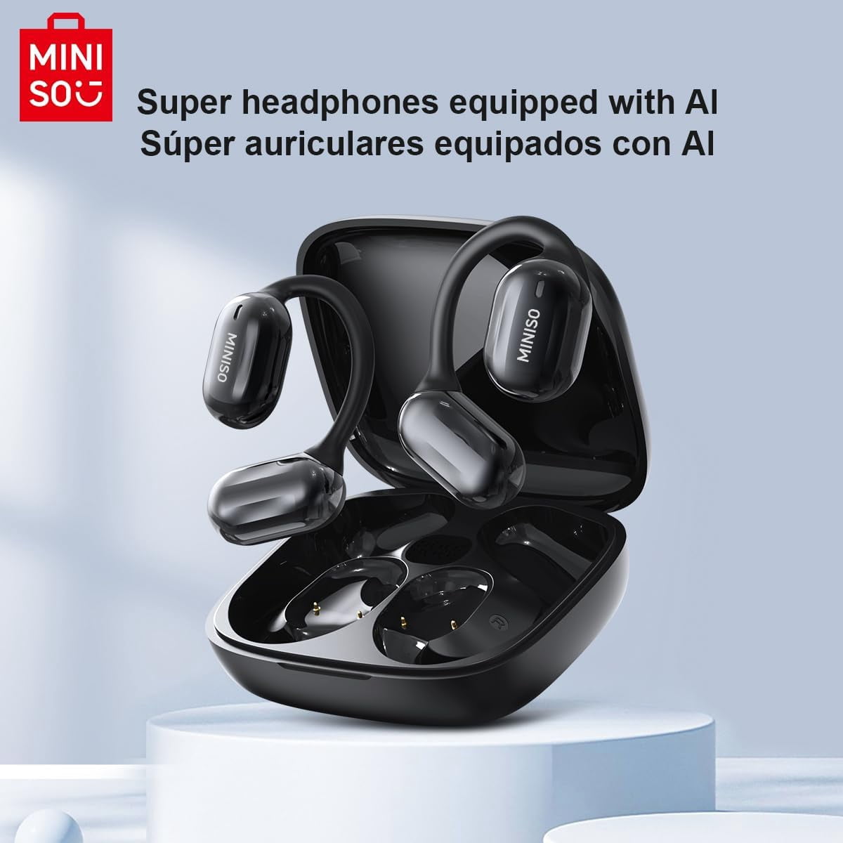 MINISO Translation Headphones Support 135 Languages Real Time Bluetooth 5.4 Translation