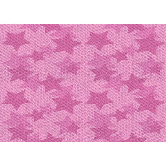 Ahgly Company Machine Washable Indoor Rectangle Transitional Violet Purple Area Rugs, 2' x 5'