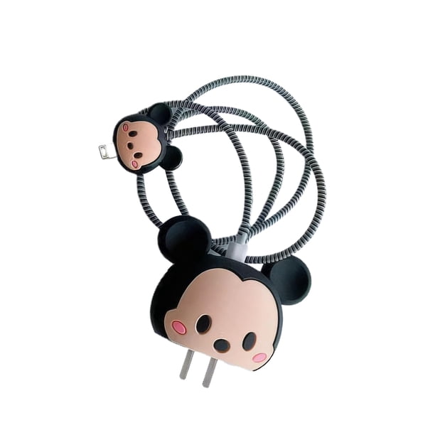 Matsuzay La funda protectora del cargador de cuatro piezas se aplica a 15 cargadores de 18W/20W Protector del cargador de cuatro piezas Electrónica cinco