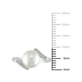 thumbnail image 2 of Everly Women's Cultured Pearl and Diamond Sterling Silver Ring, 2 of 5