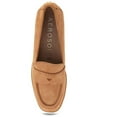 thumbnail image 3 of Aerosoles Womens Cetara Suede Slip-On Loafers, 3 of 3