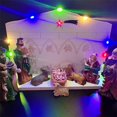 Yihuala Christmas Nativity Scene with Family Manger Set LED Lights ...