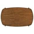 thumbnail image 6 of Pemberly Row Mid-Century Oval Solid Wood Dining Table in Walnut, 6 of 9