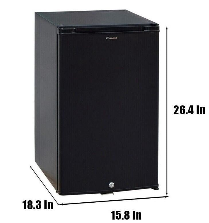 SMAD 12V RV Refrigerator Truck Mini Fridge AC / DC Compact Silent 1.7 Cu ft Lock