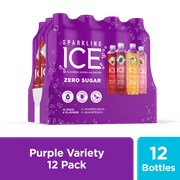 Sparkling Ice Variety Pack, 17 Fl Oz, 12 Count (Black Raspberry, Cherry Limeade, Orange Mango, Kiwi Strawberry)
