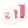 thumbnail image 4 of Newborn Baby DIY Hand And Footprint Kit Ink Pads Photo Frame Handprint Toddlers Souvenir Accessories Safe Clean Baby Shower Gift, 4 of 4