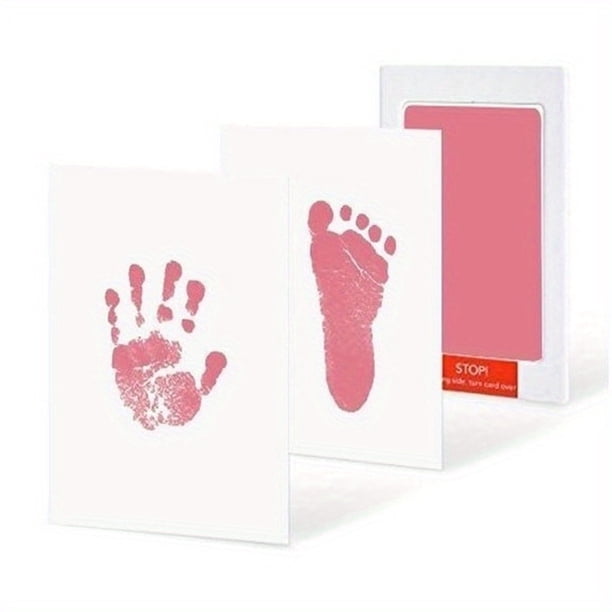 Kit Empreinte Bébé Mains & Pieds – Cadre Souvenir Clean Touch Sans Encre, Idéal Naissance & 0-12 Mois