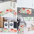 thumbnail image 5 of Pioneer Flower Floral Print Pattern Kitchen Rugs Sets Of 2,Anti Fatigue Kitchen Mat Rugs Non Slip Washable,Decorative Kitchen Floor Mats for Kitchen,Sink,Laundry,17"x30"+17"x47", 5 of 7