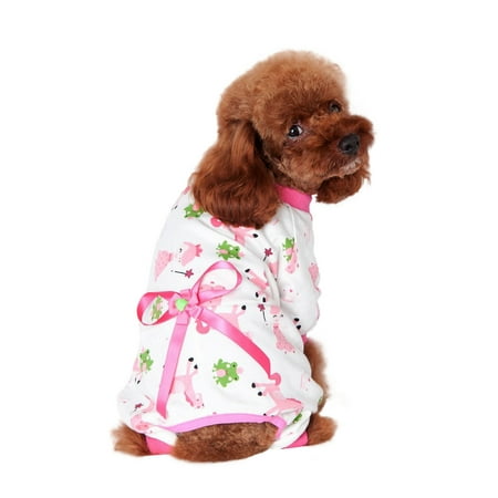 Apmemiss Clearance Dog Pajamas for Small Dogs Cats Dog Clothes Puppy Onesies Dog Christmas Pajamas Puppy Jumpsuits Pet Pjs Shirt Apparel Dog Christmas Sweater