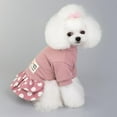 thumbnail image 4 of POINTERTECK Robe de Princesse pour Chien Manches Mi-Longues Franges Jupe pour Chiot Vêtements Printemps Été Fille, 4 of 6
