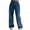 Dark Blue, variant on High Rise Wide Leg Jeans Button Pocket Trousers Slacks Straight Leg Pants Pants for plus Size Women Womens Jean Sweat Pants Jean Women plus Jean Pants for Women Tall Womens Clothes Thick Denim