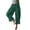 Green, variant on Women's Casual Bloomer Pants Ruffled Lace Trim Drawstring Lounge Pants Wide Leg Harem Pants Women With Pockets Red M